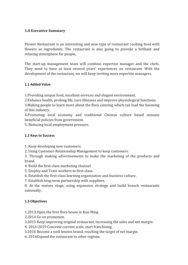 Free 20 Restaurant Business Plans In Pdf Ms Word Pages Google Docs