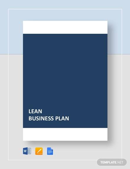 Free 10 Lean Business Plan Templates In Pdf Ms Word