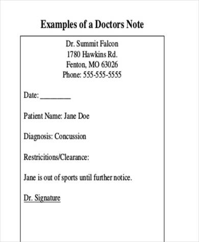 As a rule, the reasons for . Free How To Make A Doctor S Note For Work 5 Samples