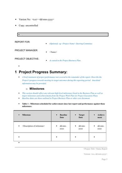 To guide you better, here are progress report template examples that are visually attractive and highly readable. Free 9 Project Progress Report Samples In Pdf Ms Word