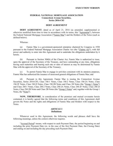 Free 8 Sample Debt Agreement Templates In Pdf