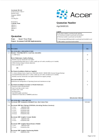 Free 7 Advertising Quotations In Xlsx Pdf