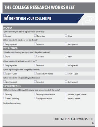 Free 10+ research worksheet samples in pdf