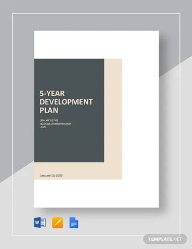 Free 14 5 Year Plan Templates In Pdf Ms Word Google Docs Pages