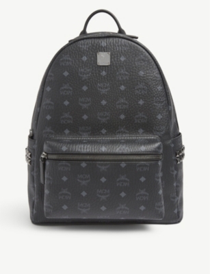 Mcm Stark Medium Coated Canvas Backpack Selfridges Com