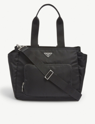 Prada Logo Applique Nylon Baby Bag Selfridges Com
