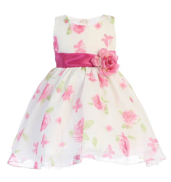 New Flower Girls Floral Print Dress Baby Toddler Kids Easter Wedding Party 737 Ebay