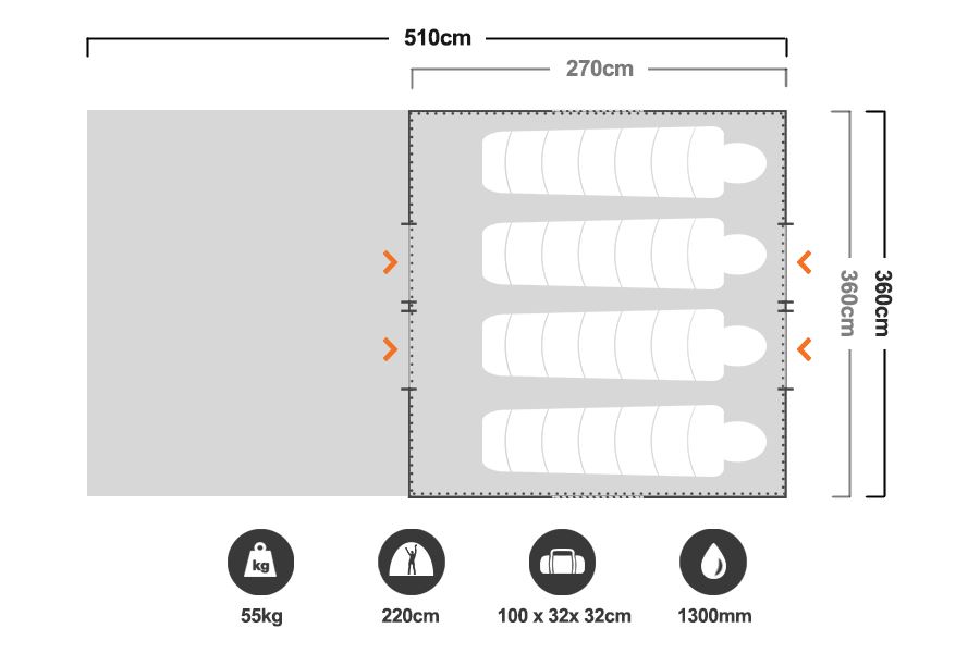 47+ Best Oztrail 12X15 Cabin Tent : OZtrail Family 12 Dome Tent - E Series 2020 - Tentworld : Larger frame tents, however, will need a crew of people and possibly a frame jack.