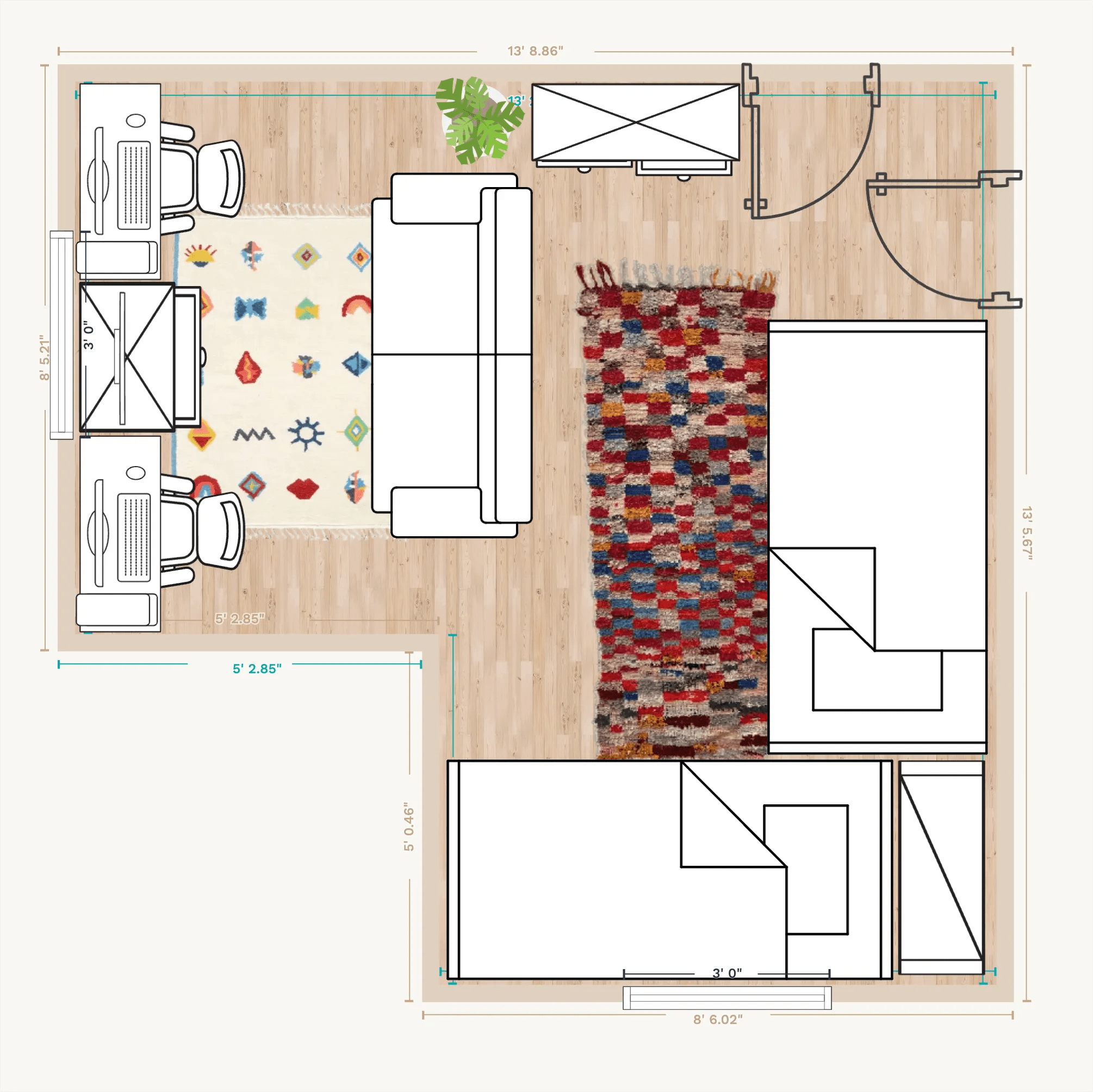 U A Basic Dorm Layout By Flufflepuffla - Geometric Backgrounds - Perfect Retina Collection