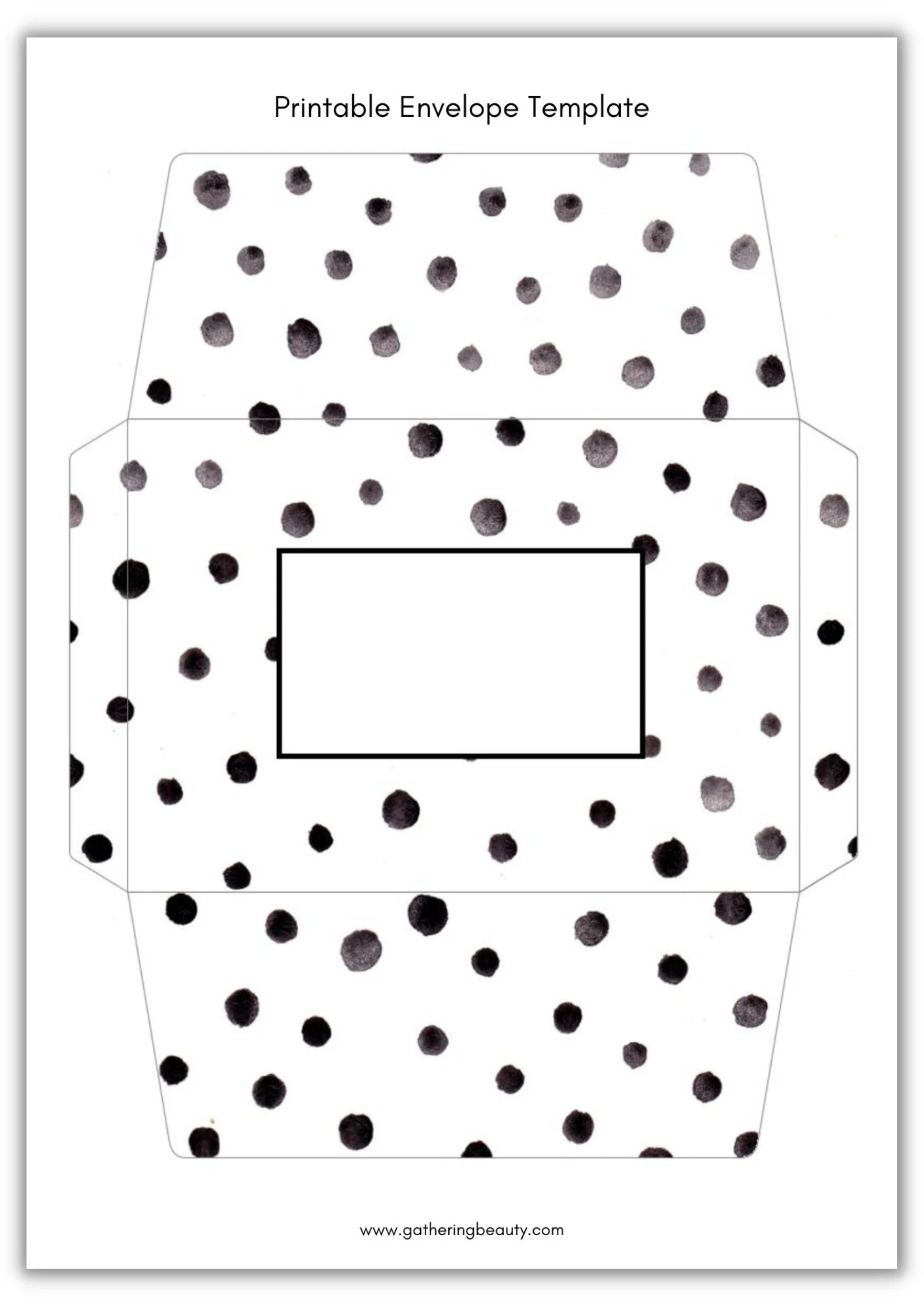 6x6 Envelope Template