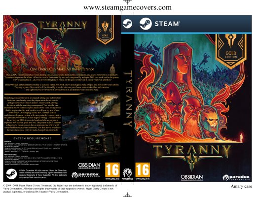 Steam Game Covers Tyranny Box Art 8395 