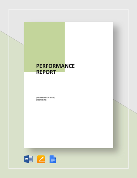 Performance Report Template 11 Free Word Pdf Format Download Free Premium Templates