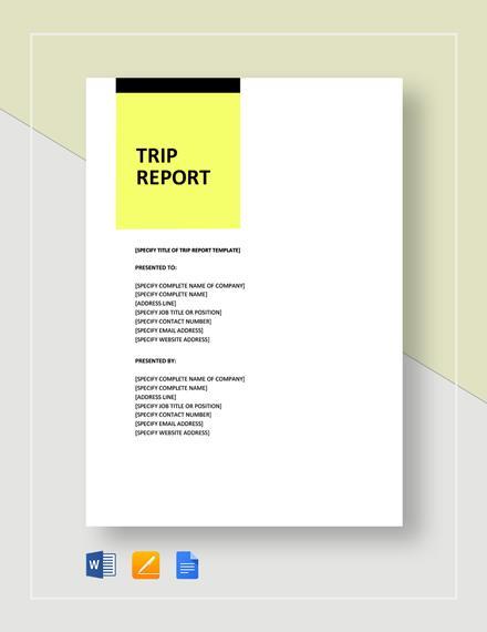 21 Sample Trip Report Templates Word Pdf Google Docs Apple Pages Free Premium Templates