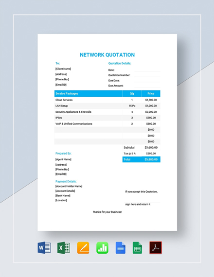87 Free Quotation Templates Pdf Word Excel Google Docs Apple Mac Pages Google Sheets Apple Numbers Template Net