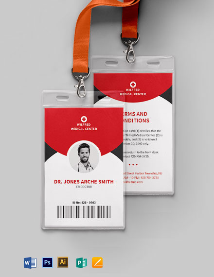 Download 9 Emergency Id Card Templates Word Doc Psd Indesign Apple Pages Publisher Template Net