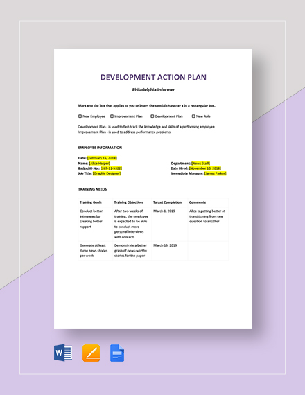 10 Developing A Business Action Plans Word Docs Pdf Free Premium Templates