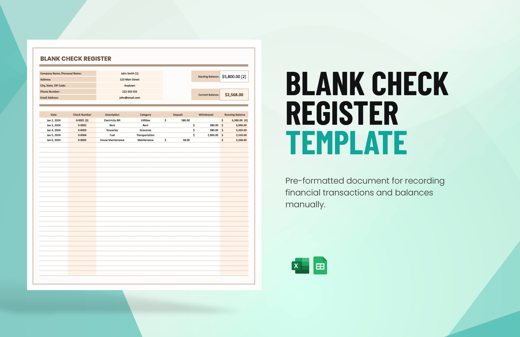 Banking Ledger Template Template Net Blank Check Register Template Aco87 