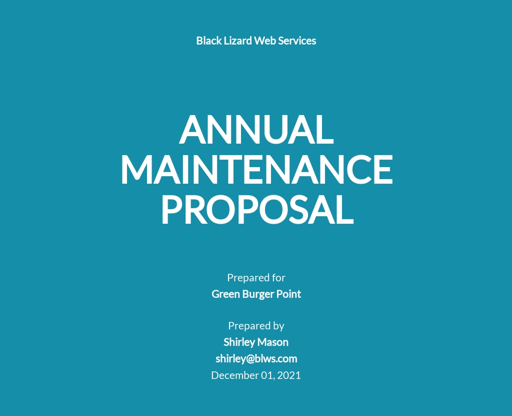 Websites updates, backups, caching, and malware monitoring. Annual Maintenance Contract Proposal Template Free PDF - Google Docs, Word, Apple Pages ...