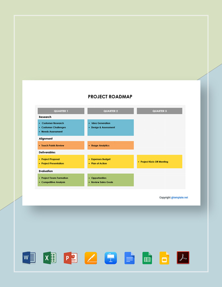 Free Project Roadmap Templates Microsoft Powerpoint Ppt Template Net