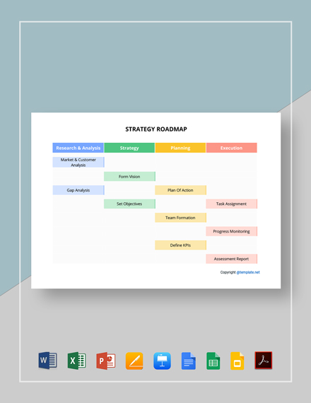 Free Strategy Roadmap Templates Microsoft Powerpoint Ppt Template Net
