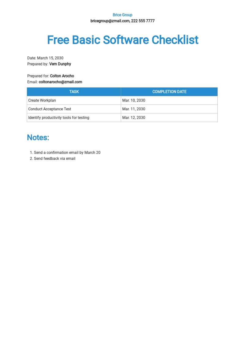 Software Checklist Template - Premium Abstract Illustration Gallery - 8K