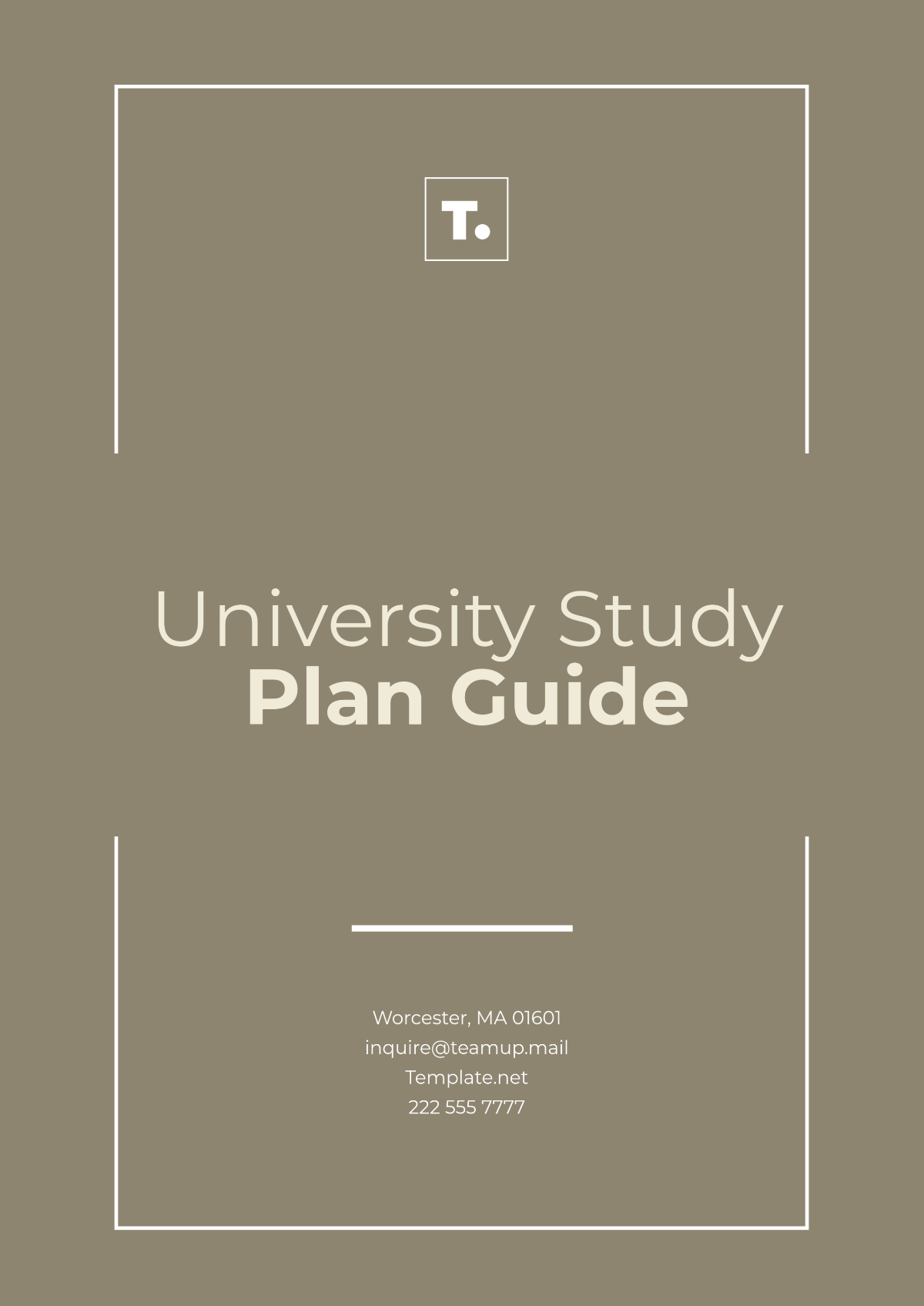 Free study plan guide templates to edit online and print