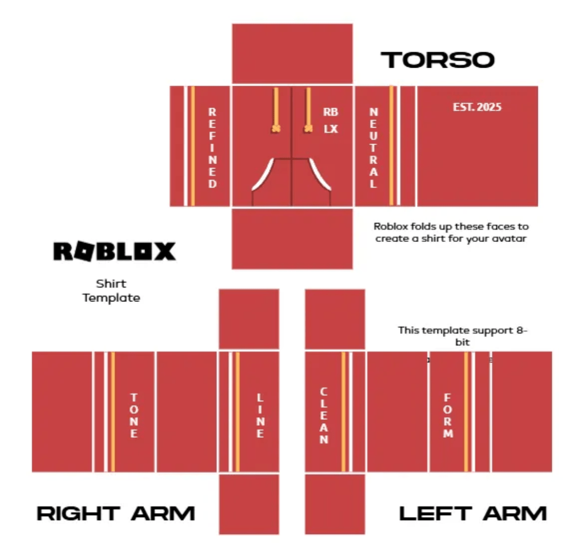 Free AI Roblox Shirt Generator Create Roblox Shirt Designs Online No Editable Roblox Shirt Template Edit Online 