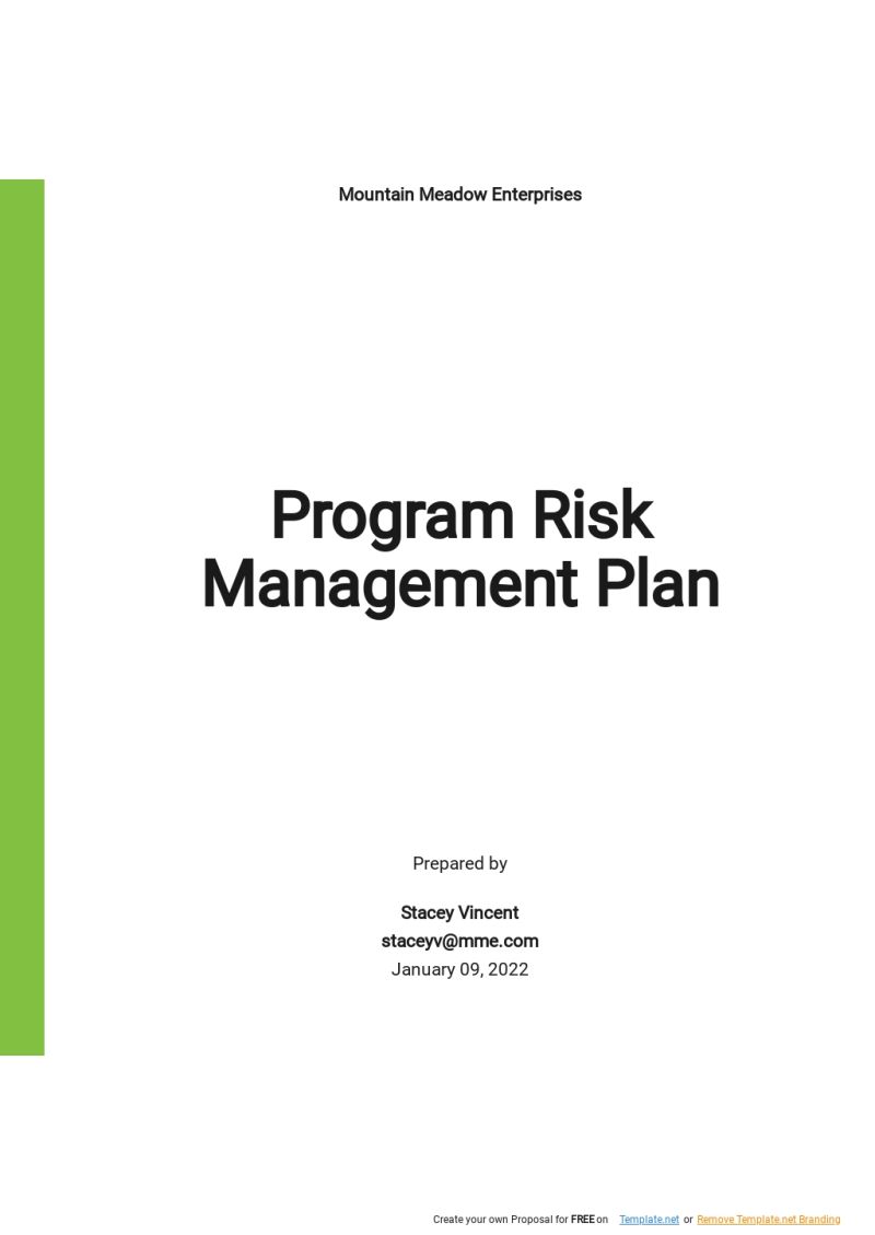 Risk Management Plan Template - Premium Nature Image Gallery - 4K