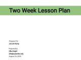Free Kg 2 Week 10 Lesson Plan Template Google Docs Word Apple Pages