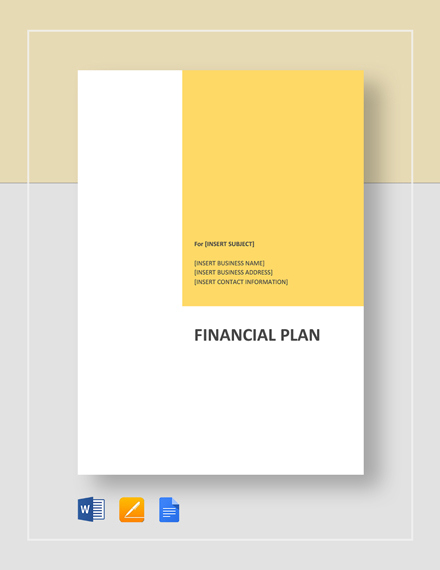 Financial Plan Template 15 Word Excel Pdf Documents Download Free Premium Templates