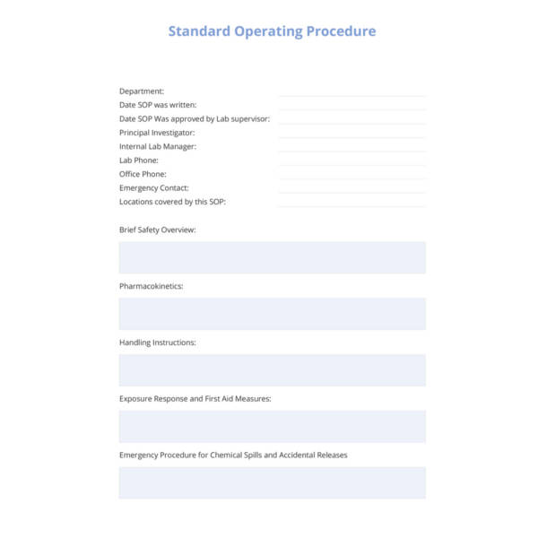 13 Standard Operating Procedure Templates Pdf Doc Free Premium Templates
