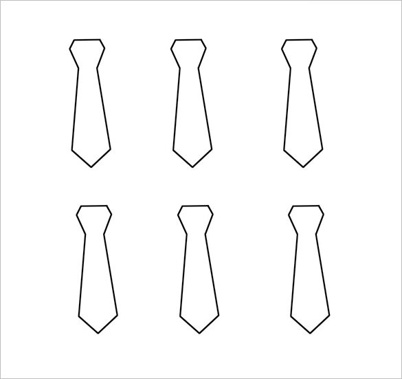 9 printable tie templates doc pdf free premium templates