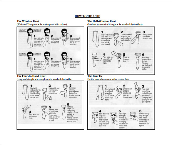 9 printable tie templates doc pdf free premium