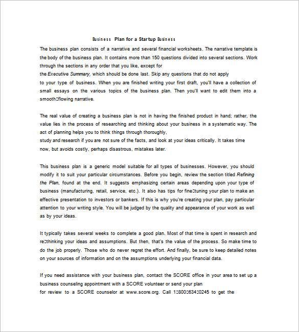 Simple Business Plan Template 20 Free Word Excel Pdf Format Download Free Premium Templates