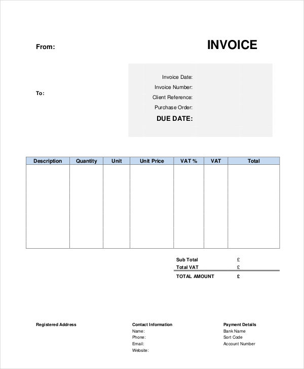 Small Business Invoice Template 8 Free Word Pdf Format Download Free Premium Templates