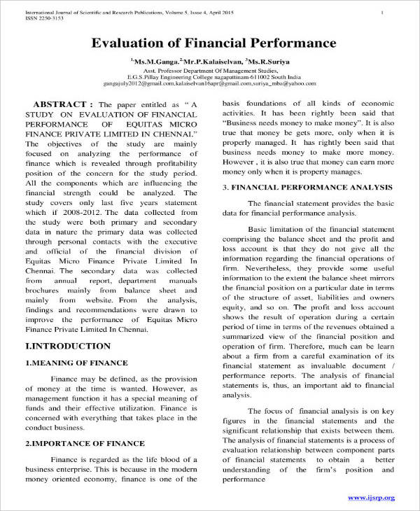 5 Performance Analysis Report Templates Pdf Word Google Docs Apple Pages Free Premium Templates