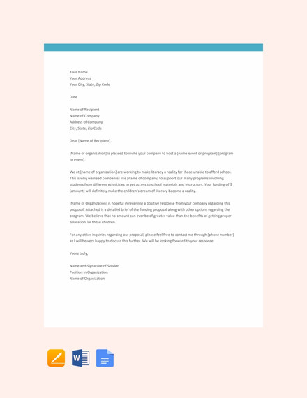 33 Proposal Letter Templates Doc Pdf Free Premium Templates
