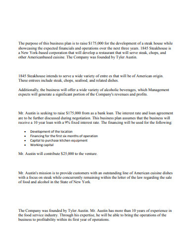 10 Restaurant Business Plan Templates Google Docs Word Pages Pdf Free Premium Templates