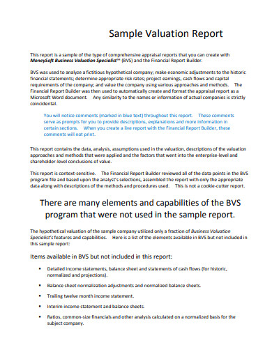 15 Valuation Report Templates In Google Docs Word Pages Pdf Xls Free Premium Templates