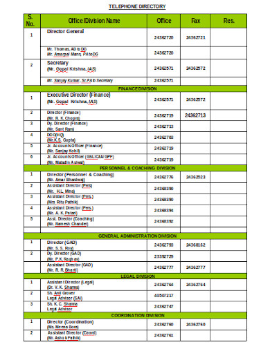 10 Office Directory Templates In Pdf Word Free Premium Templates