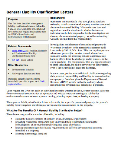 10 Liability Letter Templates In Pdf Doc Free Premium Templates