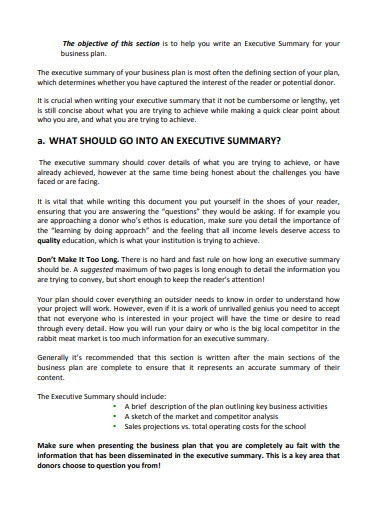 21 School Business Plan Templates In Doc Pdf Free Premium Templates