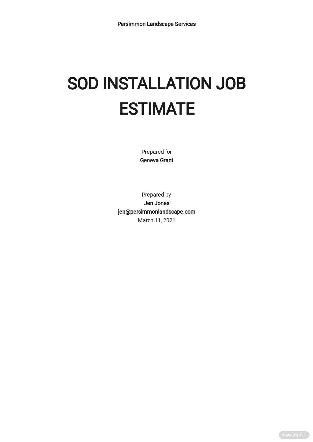 50+ Estimate Samples, Format & Examples 2023