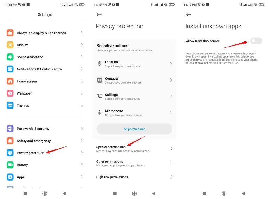 Roblox MOD APK 2026 Install Unkown Apps Setting 