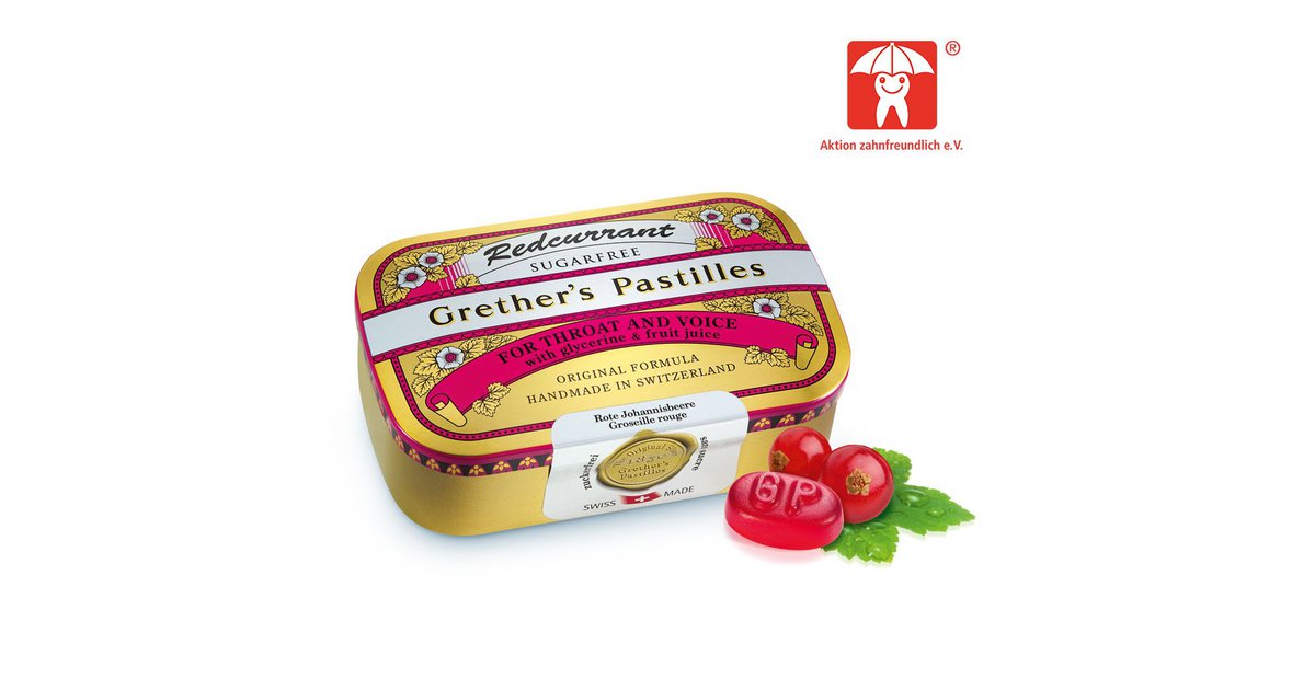 Grether’s pastilles grethers redcurrant + vitamin c zuckerfreie pastillen