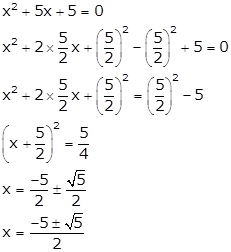 To make the coefficient of x a perfect square, just multiply the equation by 5. Method Of Completing The Square Videos Cbse Class 10 Mathematics Topperlearning 1340