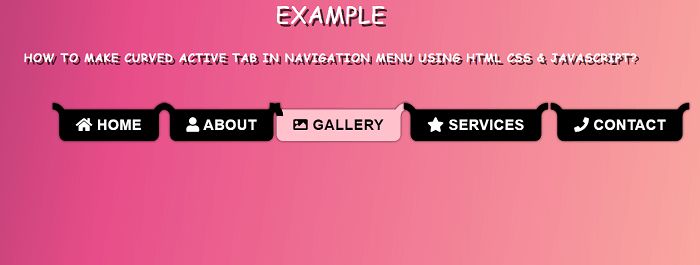 How To Make Curved Active Tab In Navigation Menu Using Html Css - Nature Images - Modern HD Collection