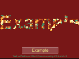 Text To Particles Dissolve Effect Javascript And Css Tpoint Tech