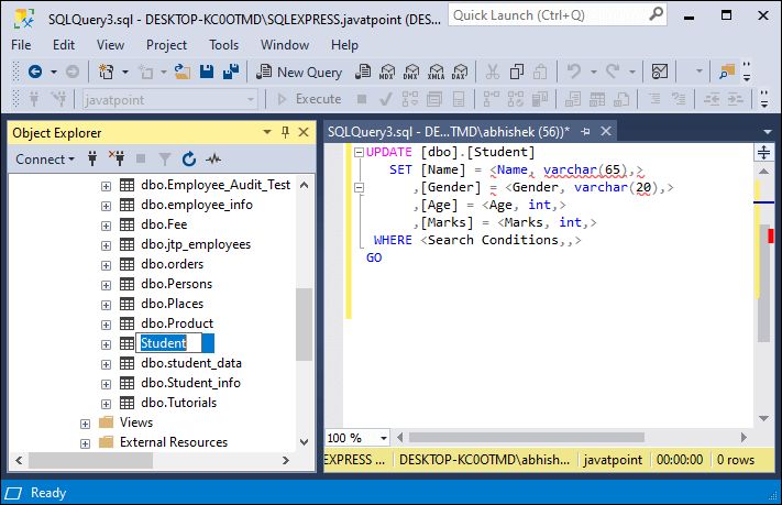 Sql Server Update Data Tpoint Tech - Best Colorful Wallpapers in Ultra HD