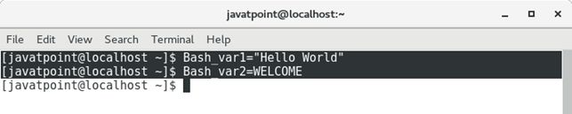 Bash Variables Tpoint Tech - Classic Geometric Photo - Mobile